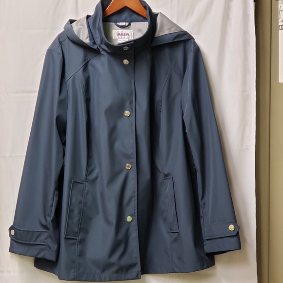 ALIA  Blue Hooded Jacket - Picture 1 of 7